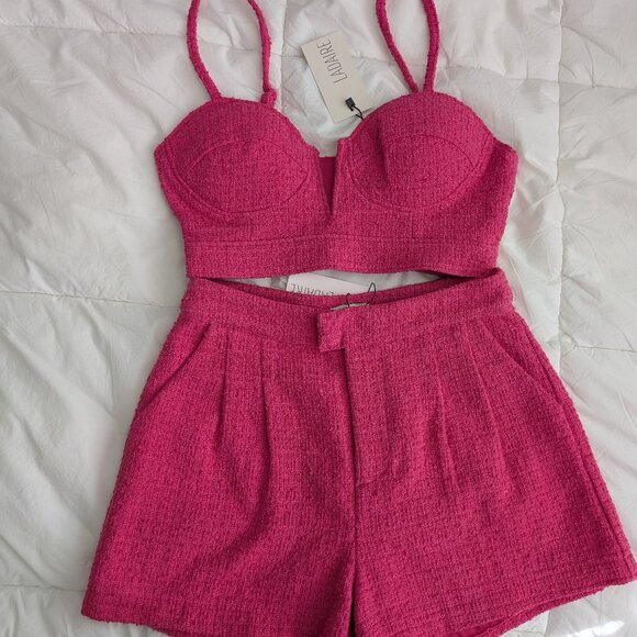 NWT - Alexa Tweed Shorts and Top - Picture 2 of 3